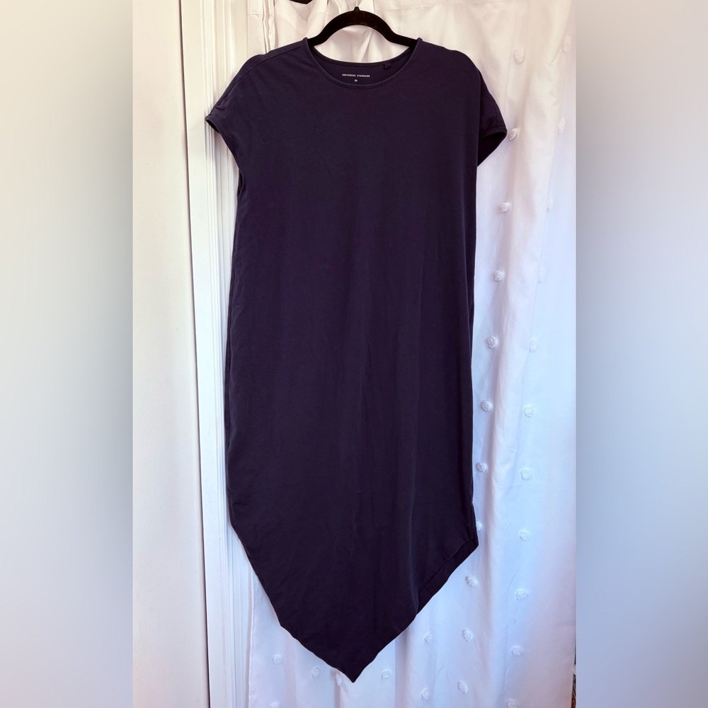 Navy Universal Standard Asymmetrical Geneva Dress